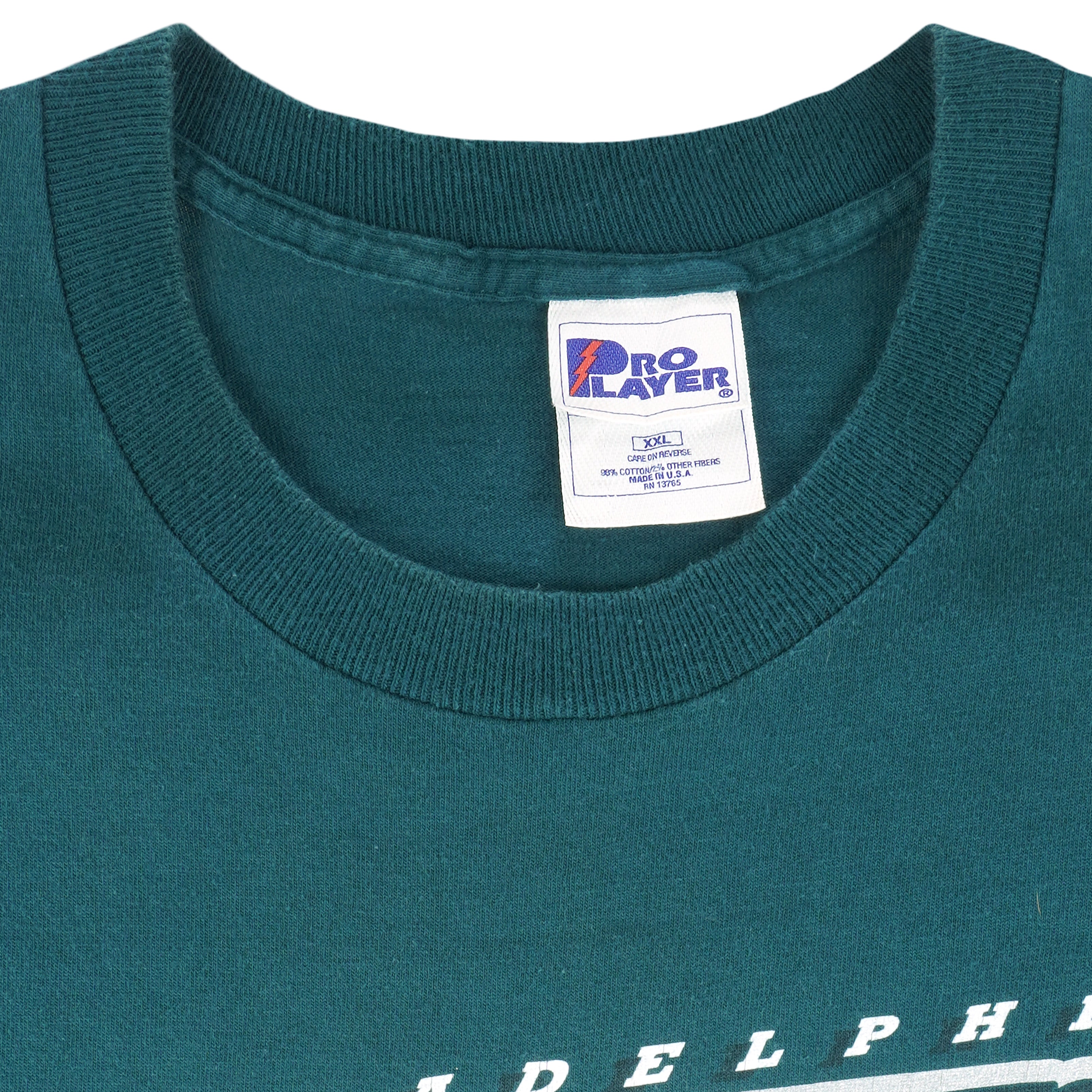 NFL (Pro Player) - Philadelphia Eagles Big Logo T-Shirt 1990s XX-Large Vintage Retro Football