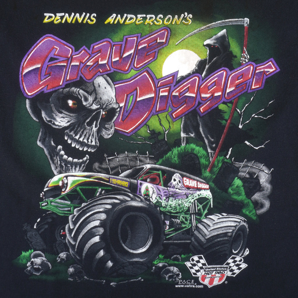 Vintage - Grave Digger Monster Truck Racing T-Shirt 1990s XX-Large Vintage Retro