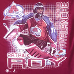 NHL (Pro Player) - Colorado Avalanche Patrick Roy T-Shirt 1990s X-Large Vintage Retro Hockey