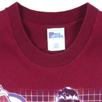 NHL (Pro Player) - Colorado Avalanche Patrick Roy T-Shirt 1990s X-Large Vintage Retro Hockey
