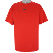Nike - Red Big Logo T-Shirt 1990s X-Large Vintage Retro