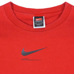Nike - Red Big Logo T-Shirt 1990s X-Large Vintage Retro