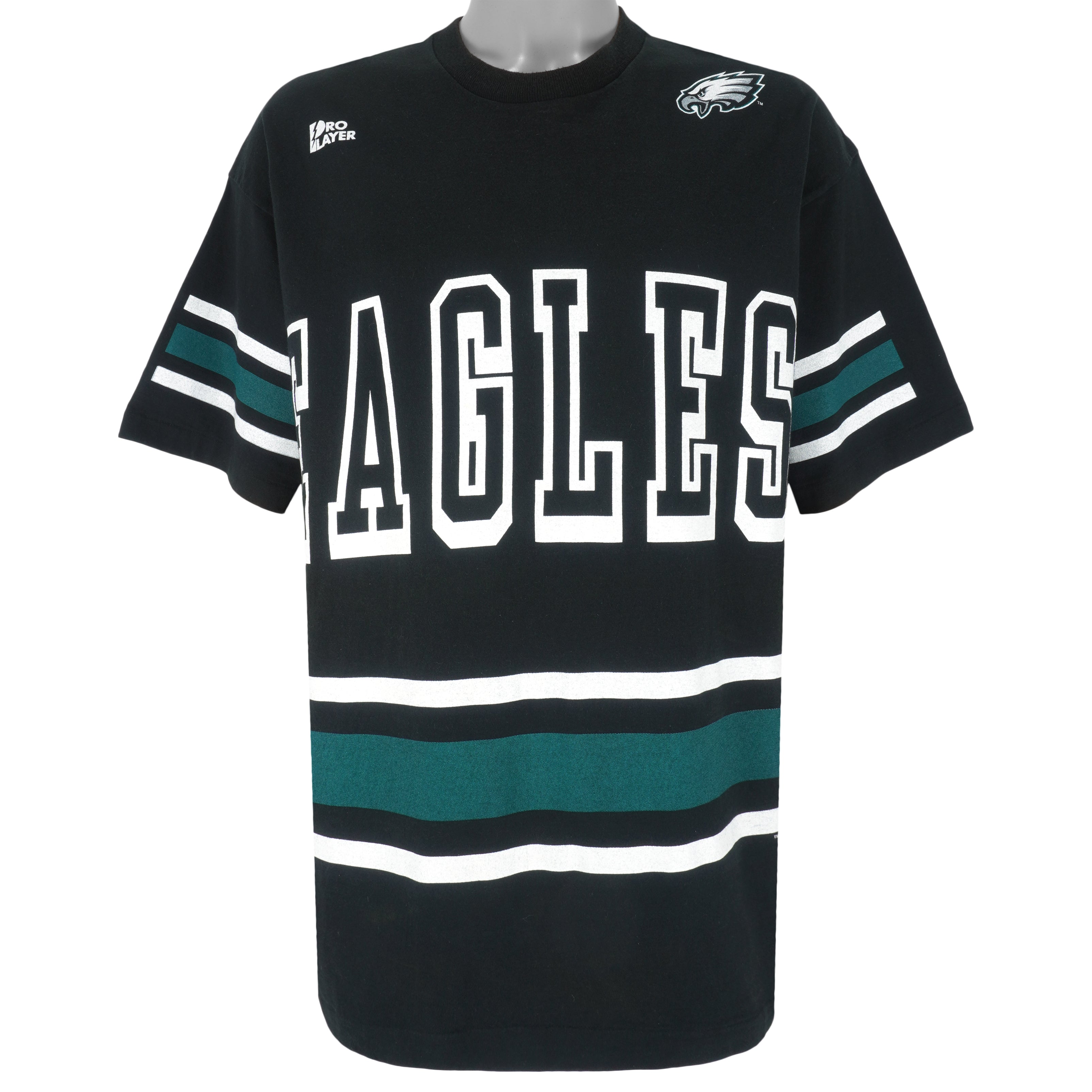 NFL (Pro Player) - Philadelphia Eagles Big Logo Football Jersey 1996 XX-Large Vintage Retro Football