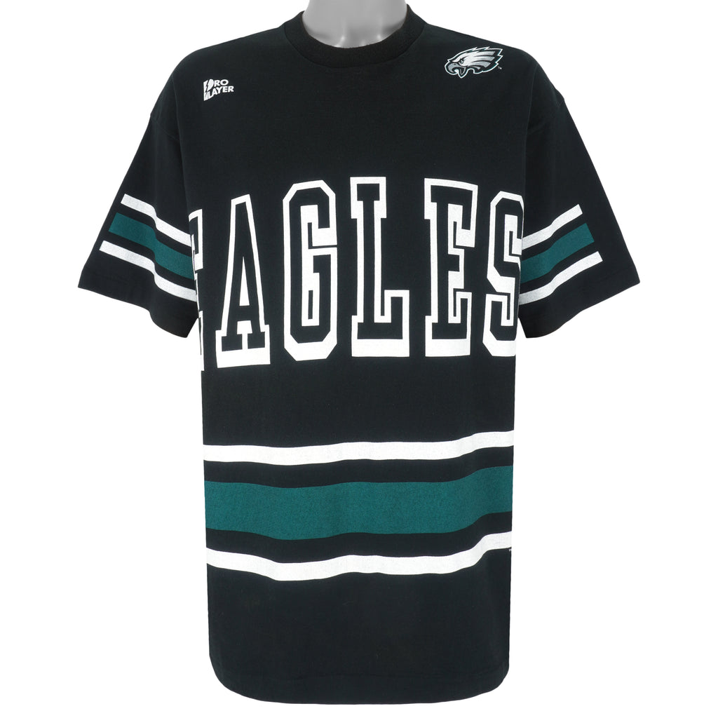 NFL (Pro Player) - Philadelphia Eagles Big Logo Football Jersey 1996 XX-Large Vintage Retro Football