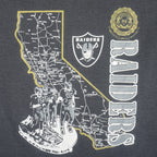 NFL (Oneita) - Black Los Angeles Raiders T-Shirt 1990s X-Large Vintage Retro Football