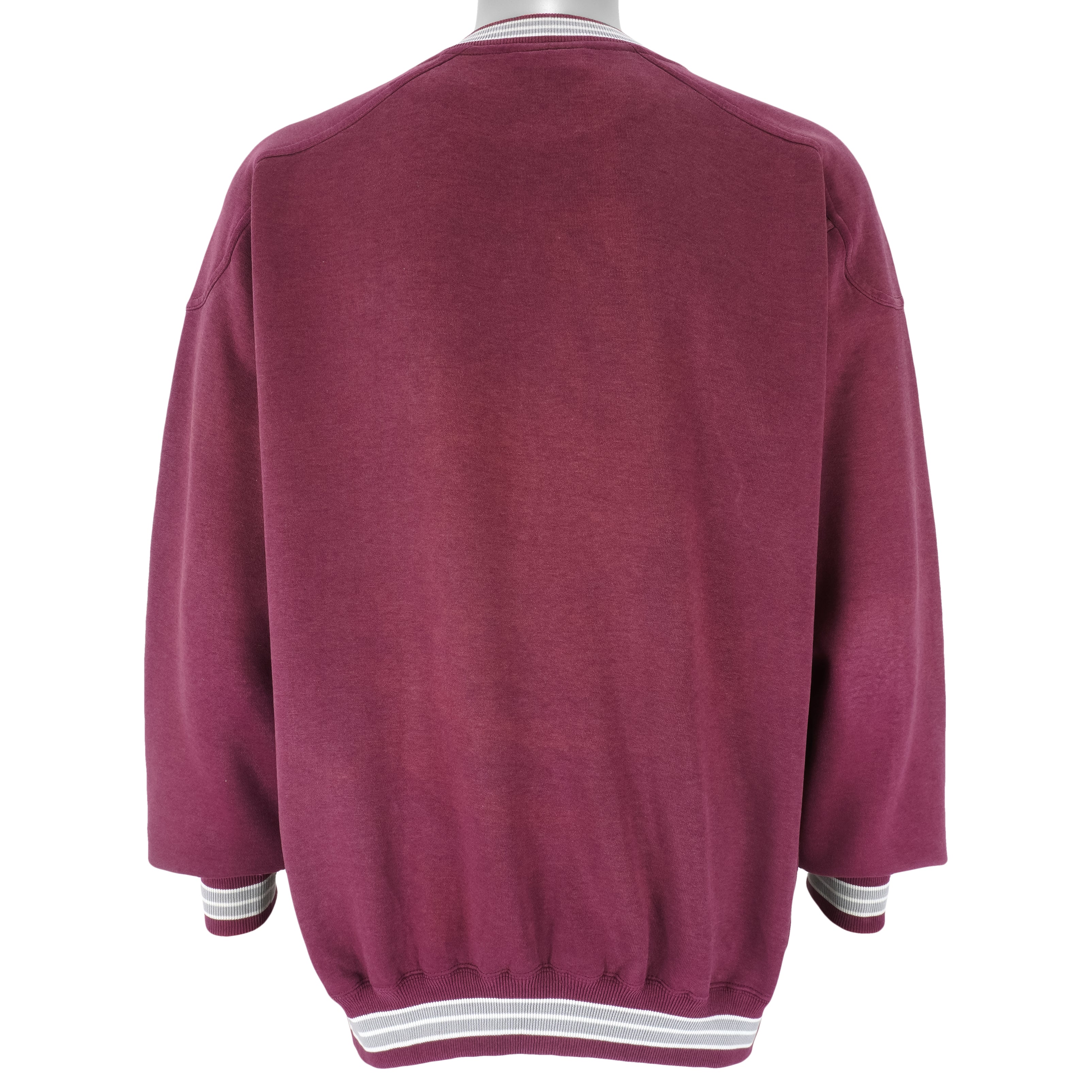 NCAA (Lee) - Umass Minutemen Embroidered Sweatshirt 1990s Large Vintage Retro Football College