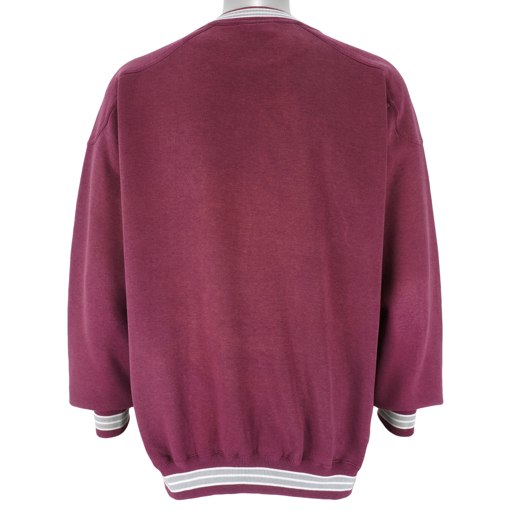 NCAA (Lee) - Umass Minutemen Embroidered Sweatshirt 1990s Large Vintage Retro Football College