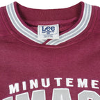 NCAA (Lee) - Umass Minutemen Embroidered Sweatshirt 1990s Large Vintage Retro Football College