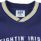 NCAA (Lee) - Notre Dame Fightin Irish Embroidered Sweatshirt 1990s X-Large Vintage Retro Football College