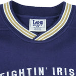 NCAA (Lee) - Notre Dame Fightin Irish Embroidered Sweatshirt 1990s X-Large Vintage Retro Football College