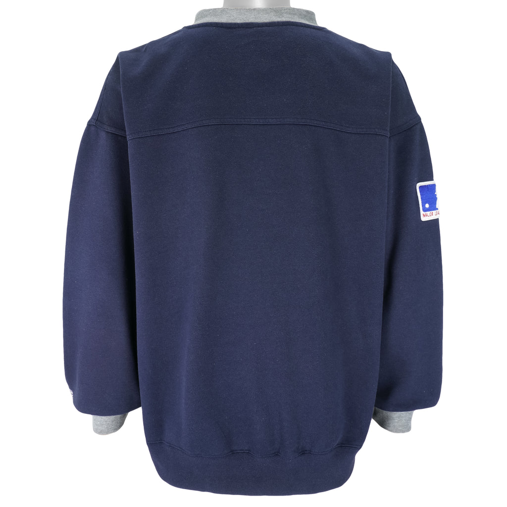 MLB (Lee) - New York Yankees Embroidered Sweatshirt 1990s X-Large Vintage Retro Baseball
