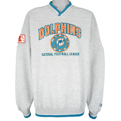 NFL (Lee Sport) - Miami Dolphins Embroidered Sweatshirt 1990s XX-Large