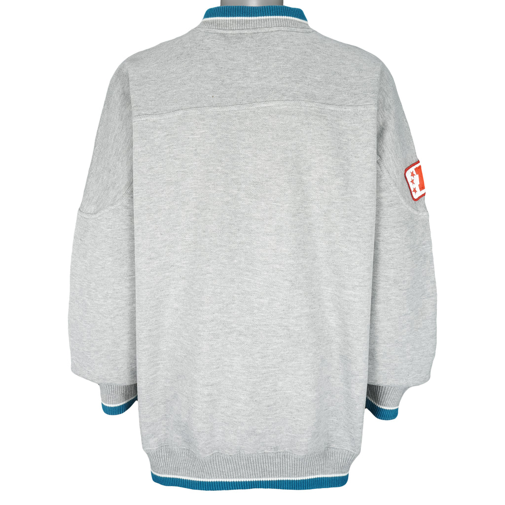 NFL (Lee) - Miami Dolphins Embroidered Sweatshirt 1990s XX-Large Vintage Retro Football