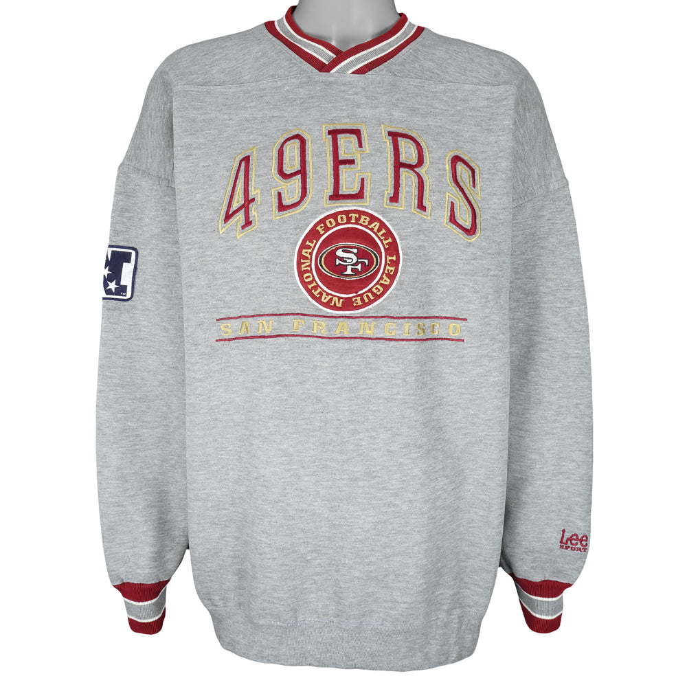 NFL (Lee) - San Francisco 49ers Embroidered Sweatshirt 1990s XX-Large Vintage Retro Football