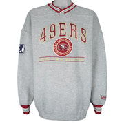 NFL (Lee) - San Francisco 49ers Embroidered Sweatshirt 1990s XX-Large Vintage Retro Football