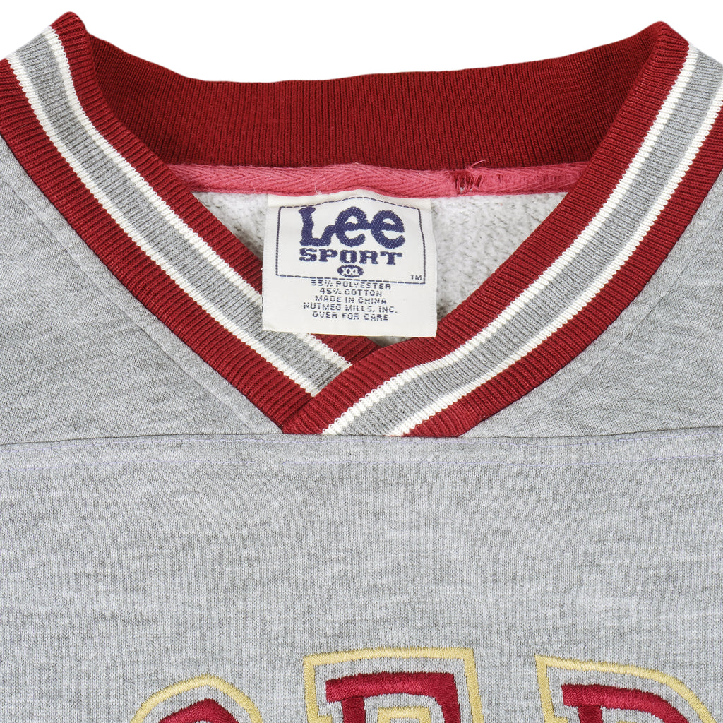 NFL (Lee) - San Francisco 49ers Embroidered Sweatshirt 1990s XX-Large Vintage Retro Football