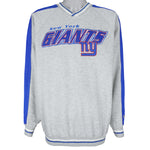 NFL (Lee) - New York Giants Crew Neck Sweatshirt 1990s Large Vintage Retro Football