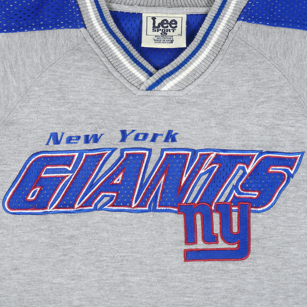 NFL (Lee) - New York Giants Crew Neck Sweatshirt 1990s Large Vintage Retro Football