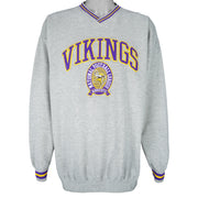 NFL (Lee) - Minnesota Vikings Embroidered Sweatshirt 1990s XX-Large Vintage Retro Football