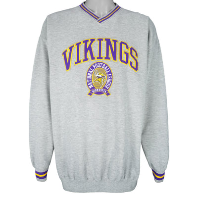 NFL (Lee Sport) - Minnesota Vikings Embroidered Sweatshirt 1990s XX-Large