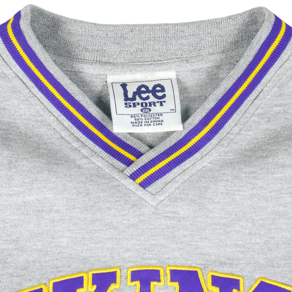 NFL (Lee) - Minnesota Vikings Embroidered Sweatshirt 1990s XX-Large Vintage Retro Football