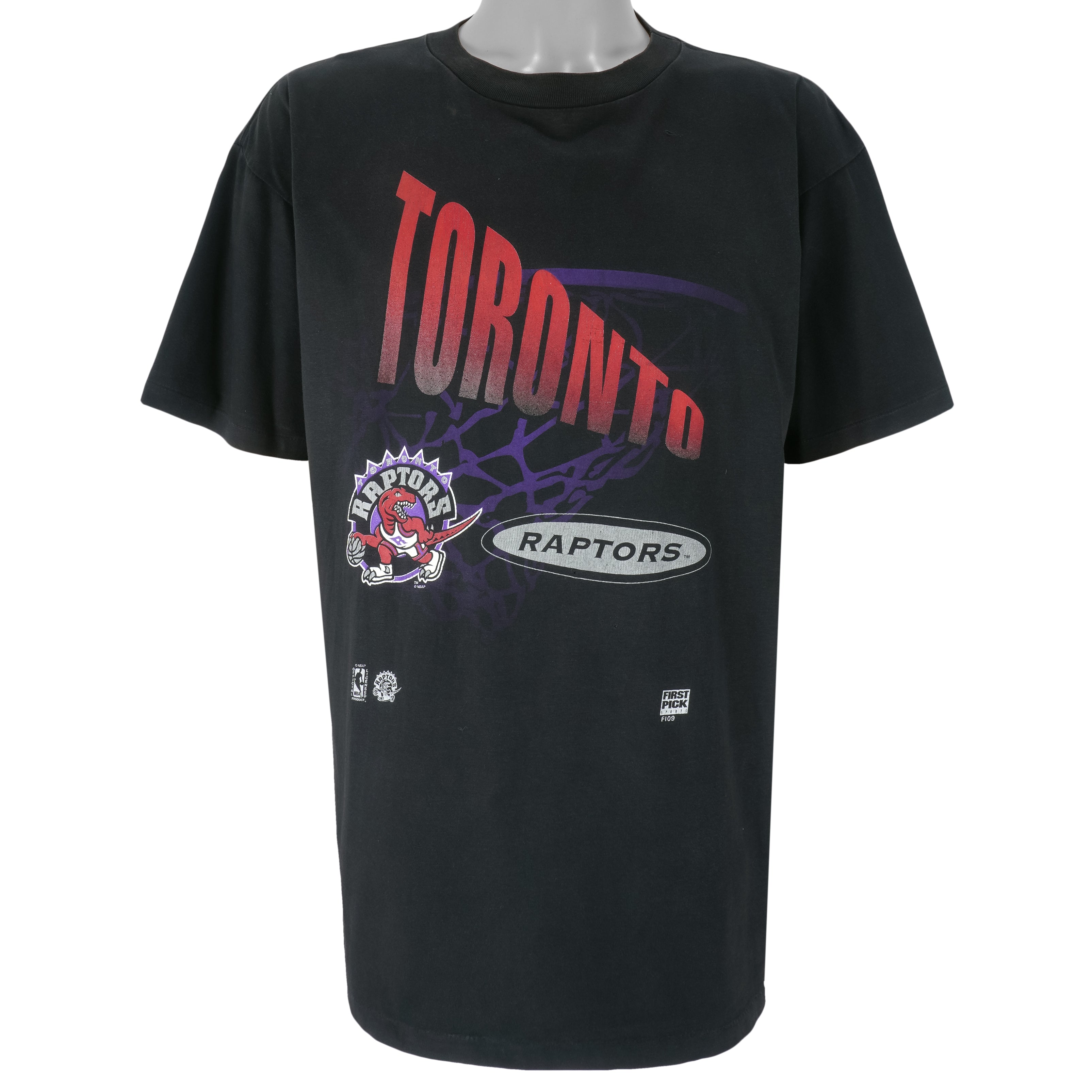 NBA - Toronto Raptors Basketball T-Shirt 1990s X-Large Vintage Retro Basketball