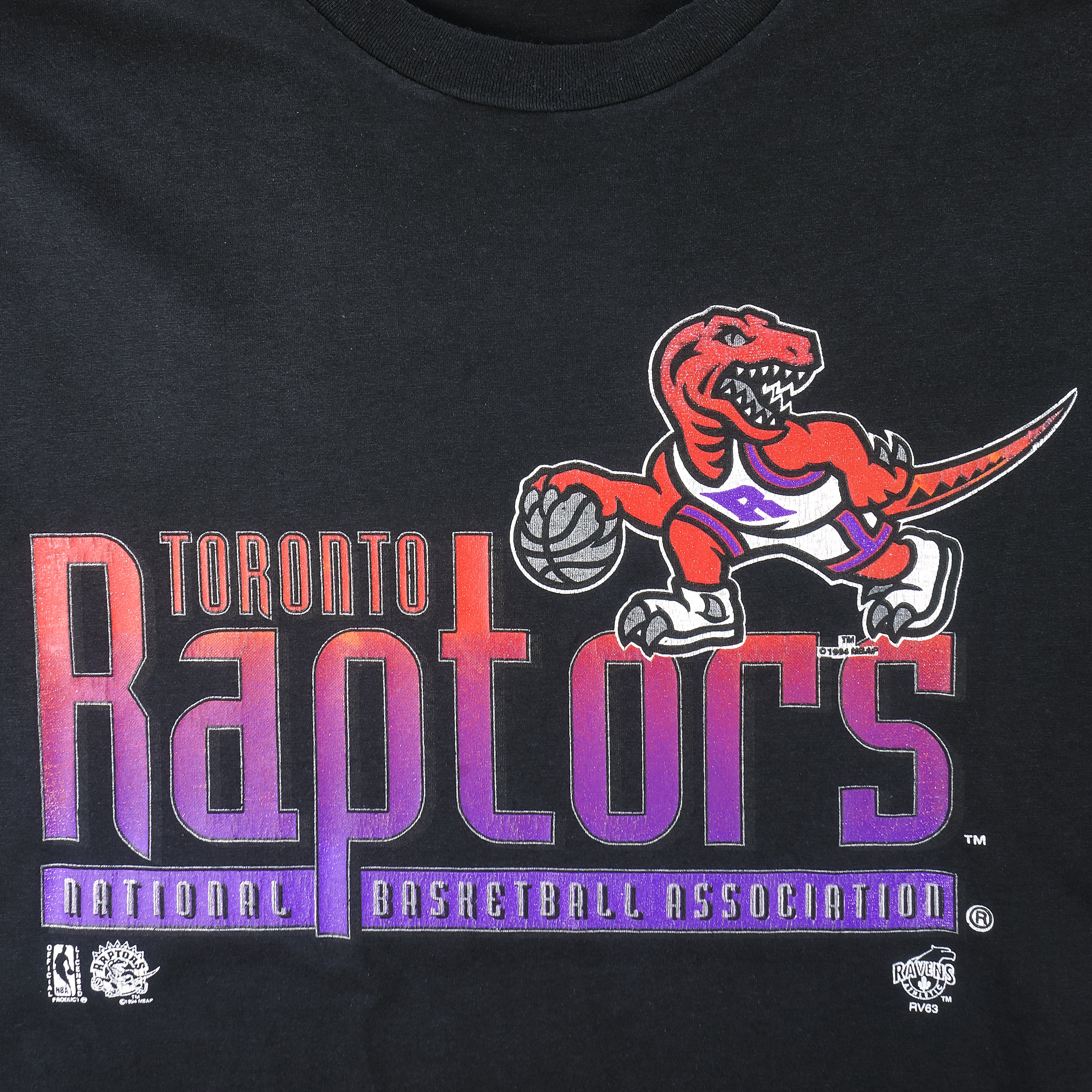 Vintage NBA (Ravens Athletic) - Toronto Raptors Single Stitch T-Shirt 1994 X-Large