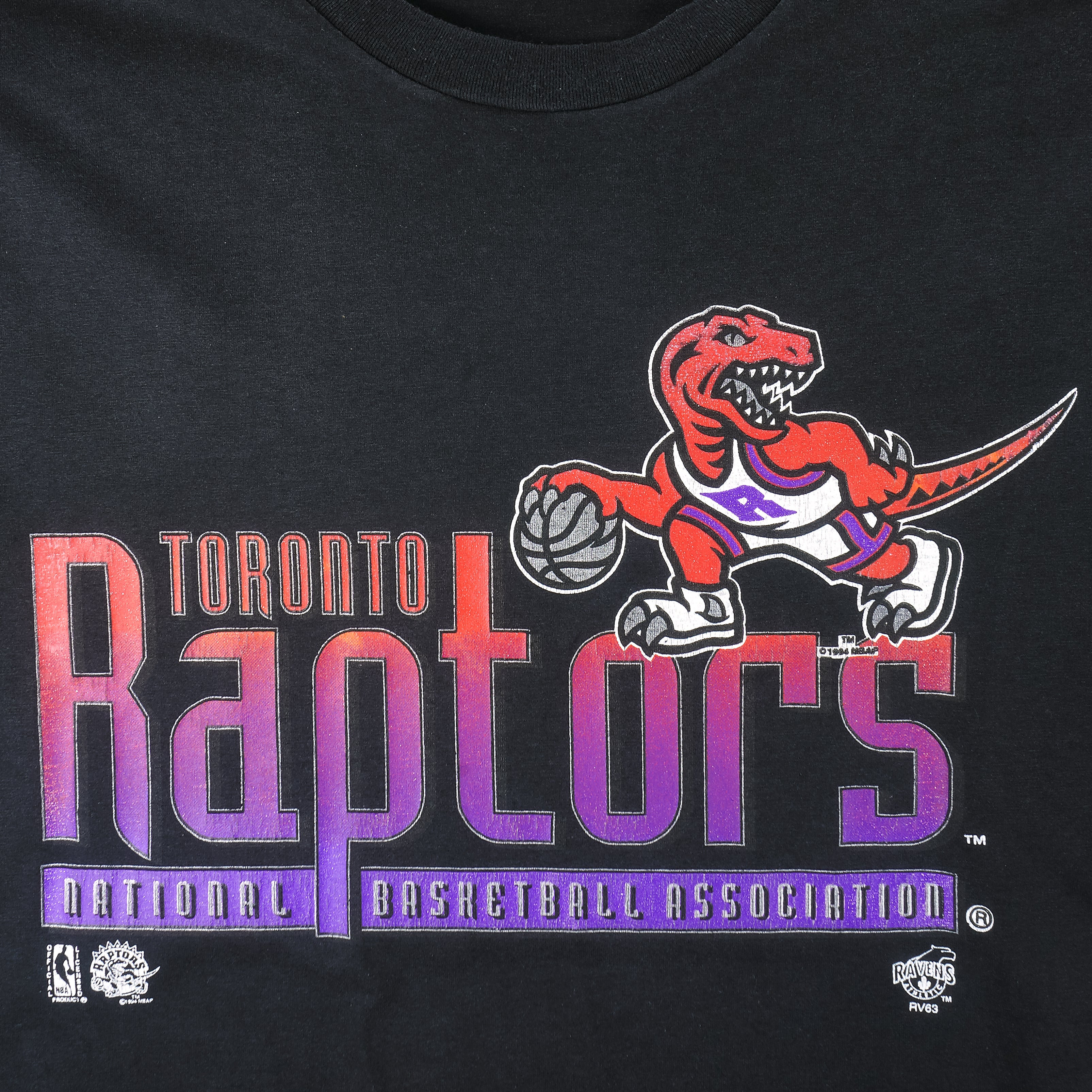 NBA (Ravens Athletic) - Toronto Raptors T-Shirt 1990s XX-Large Vintage Retro Basketball