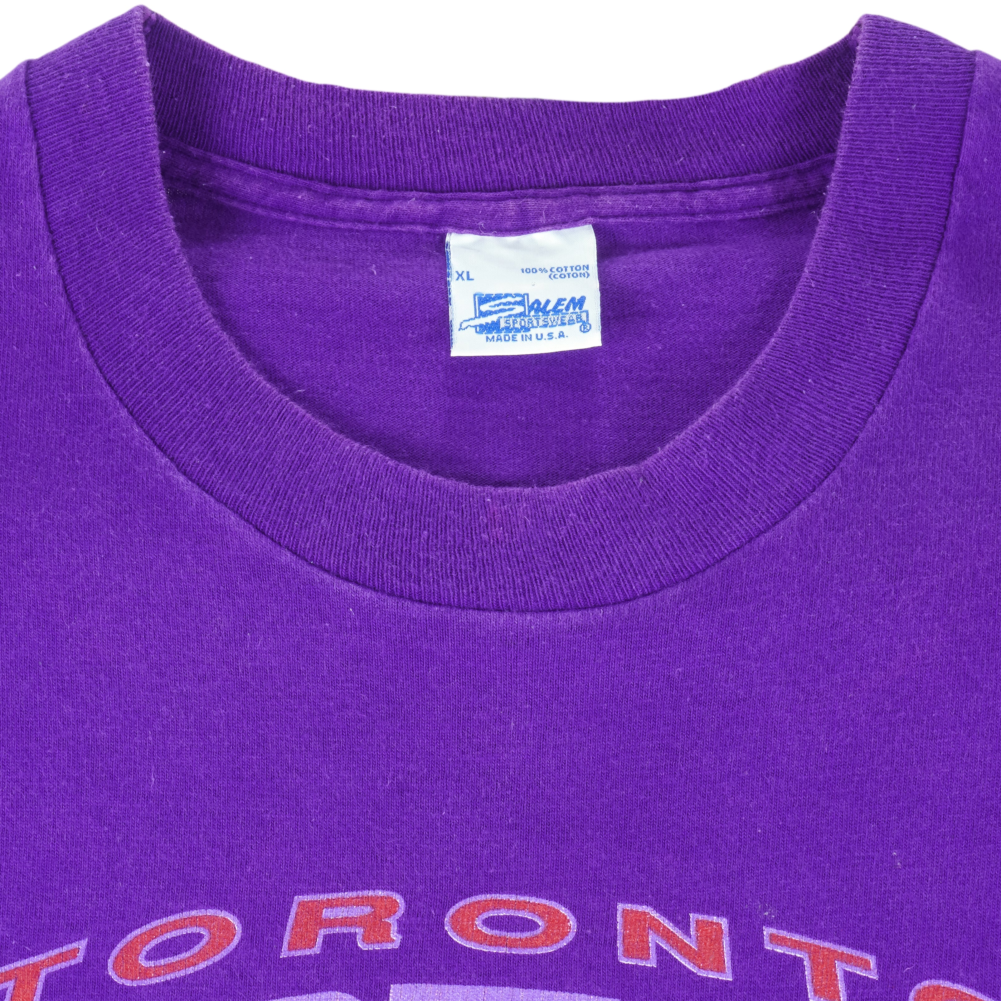 NBA (Salem) - Toronto Raptors T-Shirt 1994 X-Large Vintage Retro Basketball