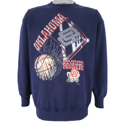 NCAA (Magic Johnson T's) - Oklahoma Sooners Crew Neck Sweatshirt 1990s Large