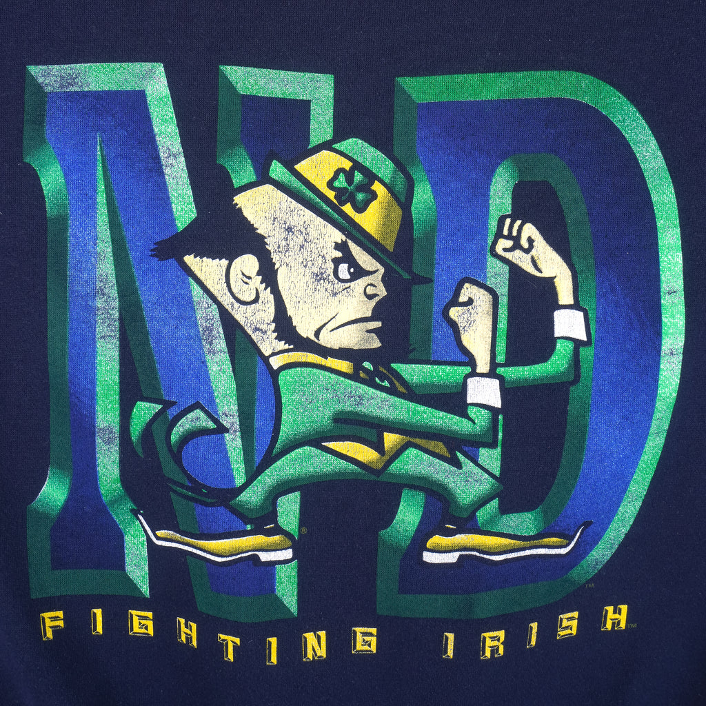 NCAA (TNT) - Notre Dame Fighting Irish Sweatshirt 1990s X-Large Vintage Retro Football College
