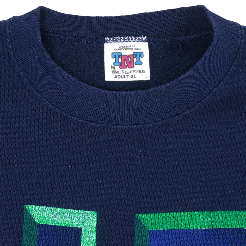 NCAA (TNT) - Notre Dame Fighting Irish Sweatshirt 1990s X-Large Vintage Retro Football College