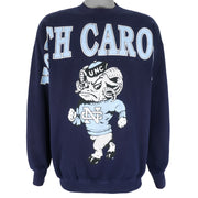 NCAA (TSI) - North Carolina Tar Heels Crew Neck Sweatshirt 1990s X-Large Vintage Retro Football College