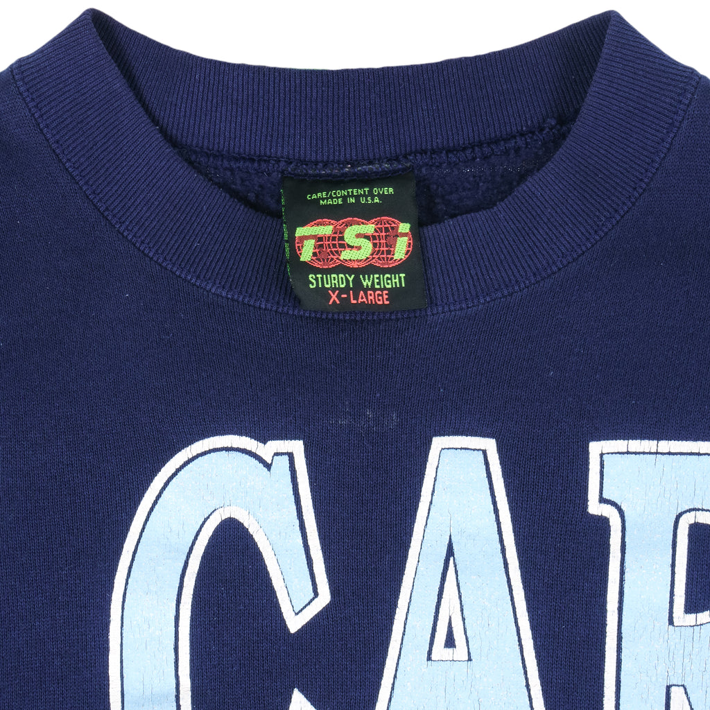 NCAA (TSI) - North Carolina Tar Heels Crew Neck Sweatshirt 1990s X-Large Vintage Retro Football College