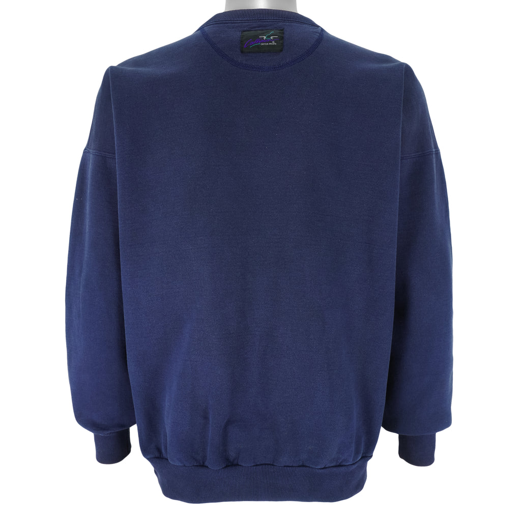 NCAA - North Carolina Tar Heels Crew Neck Sweatshirt 1990s X-Large Vintage Retro Football College
