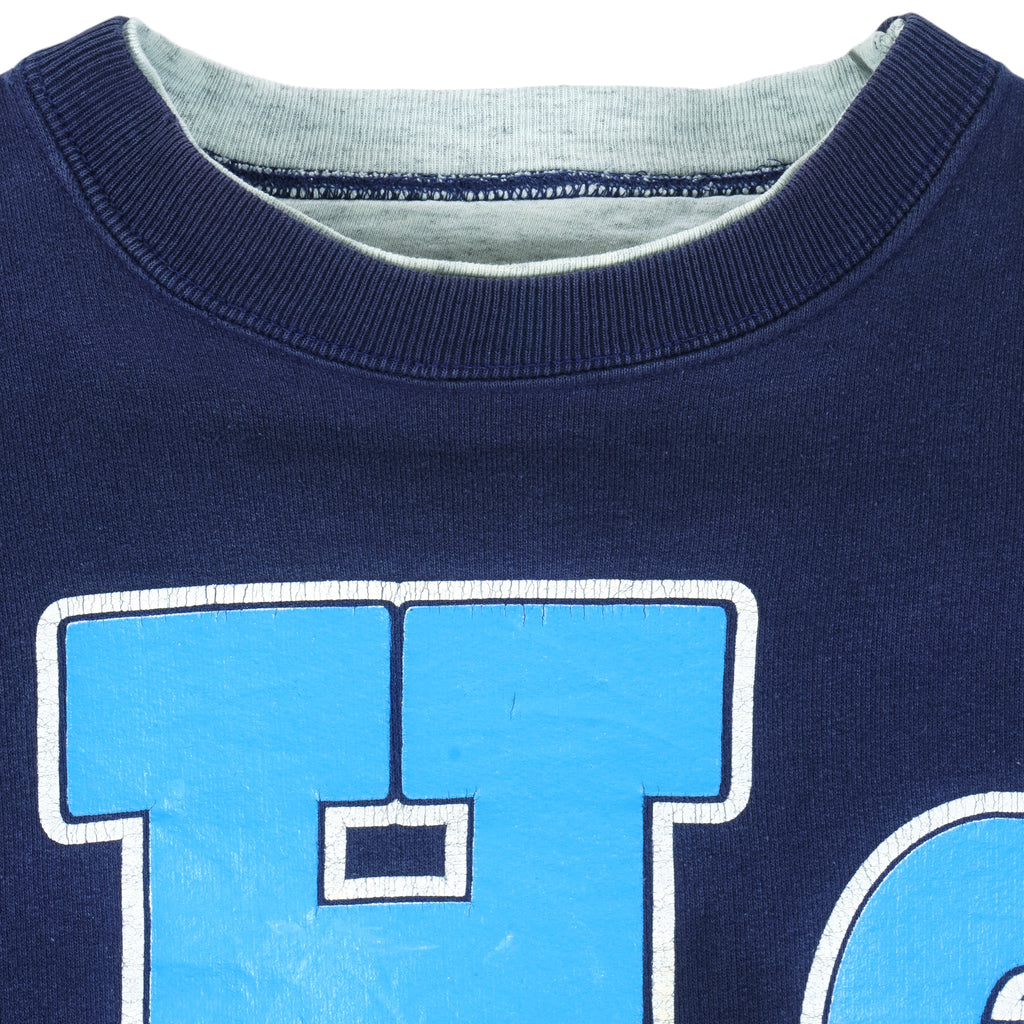 NCAA - North Carolina Tar Heels Crew Neck Sweatshirt 1990s X-Large Vintage Retro Football College