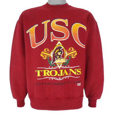 NCAA (Team Edition) - USC Trojans Crew Neck Sweatshirt 1990s Large
