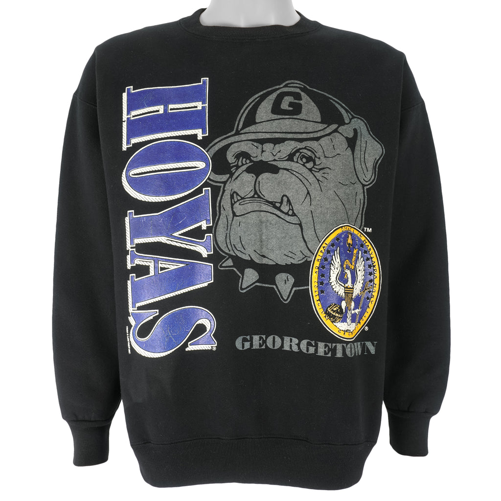 NCAA (Savvy) - Georgetown Hoyas Crew Neck Sweatshirt 1990s X-Large Vintage Retro Football College