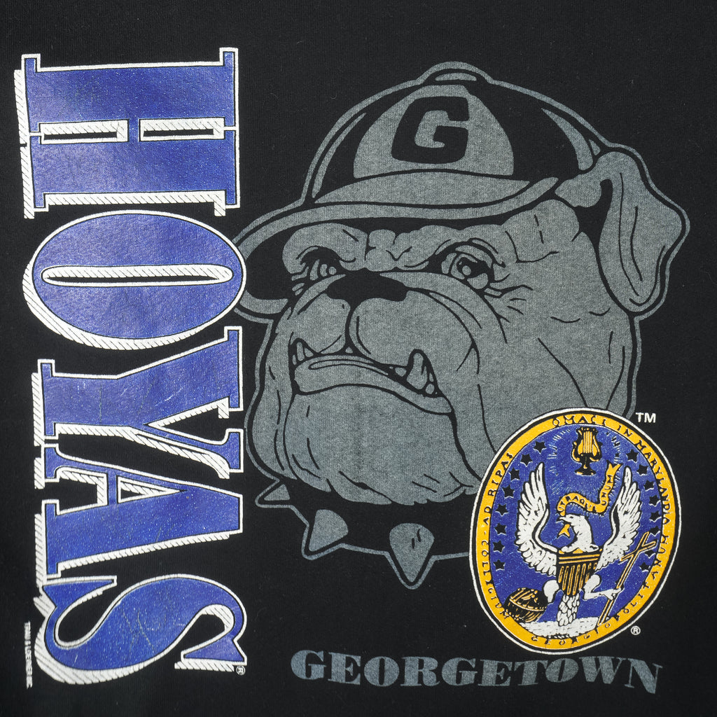 NCAA (Savvy) - Georgetown Hoyas Crew Neck Sweatshirt 1990s X-Large Vintage Retro Football College