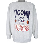 NCAA (Tultex) - UCONN Huskies Crew Neck Sweatshirt 1990s X-Large Vintage Retro Basketball College