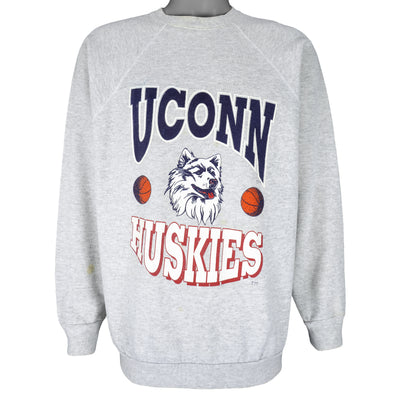 NCAA (Tultex) - UCONN Huskies Crew Neck Sweatshirt 1990s X-Large