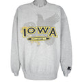 Starter - Iowa Hawkeyes Crew Neck Sweatshirt 1990s Large Vintage Retro Football College