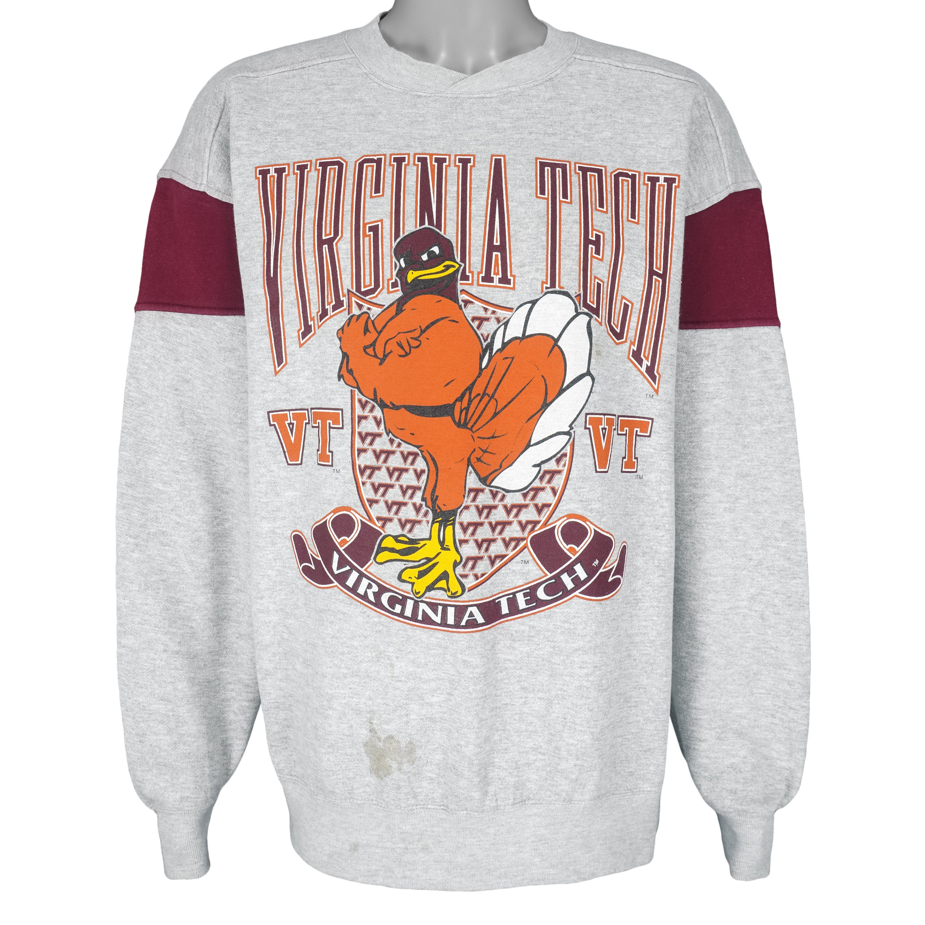 NCAA (Galt Sand) - Virginia Tech Hokies Crew Neck Sweatshirt 1990s Large