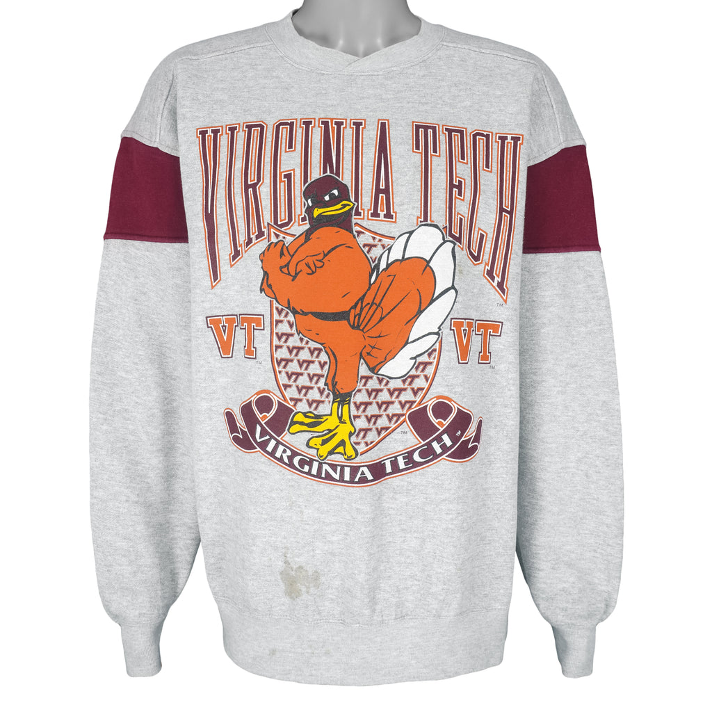 NCAA (Galt Sand) - Virginia Tech Hokies Crew Neck Sweatshirt 1990s Large