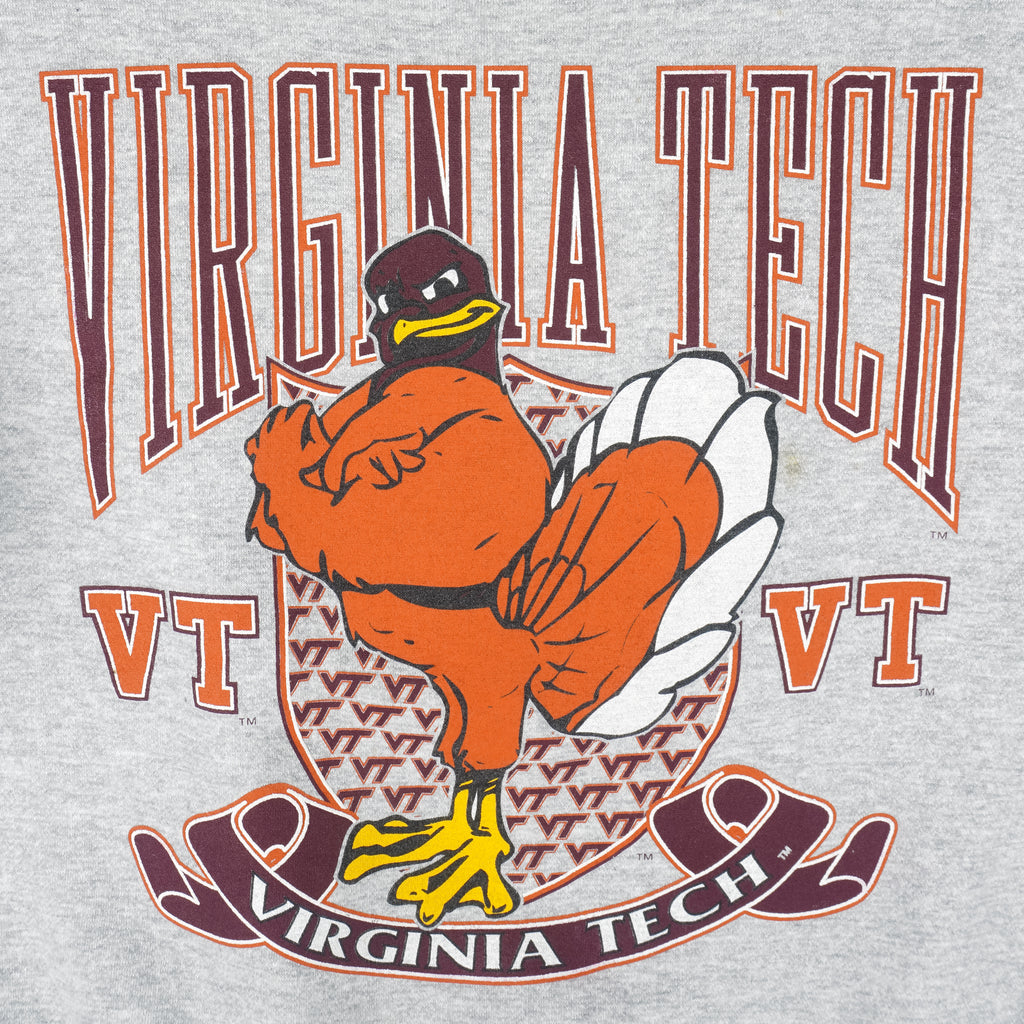 NCAA (Galt Sand) - Virginia Tech Hokies Crew Neck Sweatshirt 1990s Large