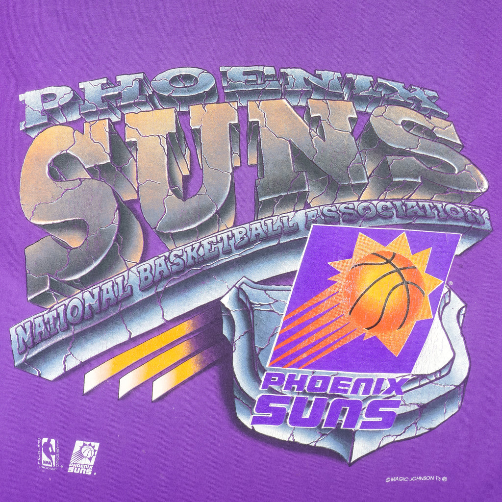 NBA (Magic Johnson Ts) - Phoenix Suns T-Shirt 1990s X-Large Vintage Retro Basketball