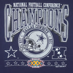 NFL (Logo 7) - Dallas Cowboys Big Logo Champions T-Shirt 1996 X-Large Vintage Retro Football