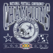 NFL (Logo 7) - Dallas Cowboys Big Logo Champions T-Shirt 1996 X-Large Vintage Retro Football