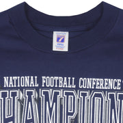 NFL (Logo 7) - Dallas Cowboys Big Logo Champions T-Shirt 1996 X-Large Vintage Retro Football