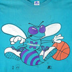 Starter - Charlotte Hornets T-Shirt 1990s X-Large Vintage Retro Basketball